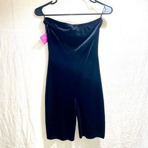 Velour Strapless Jumpsuit